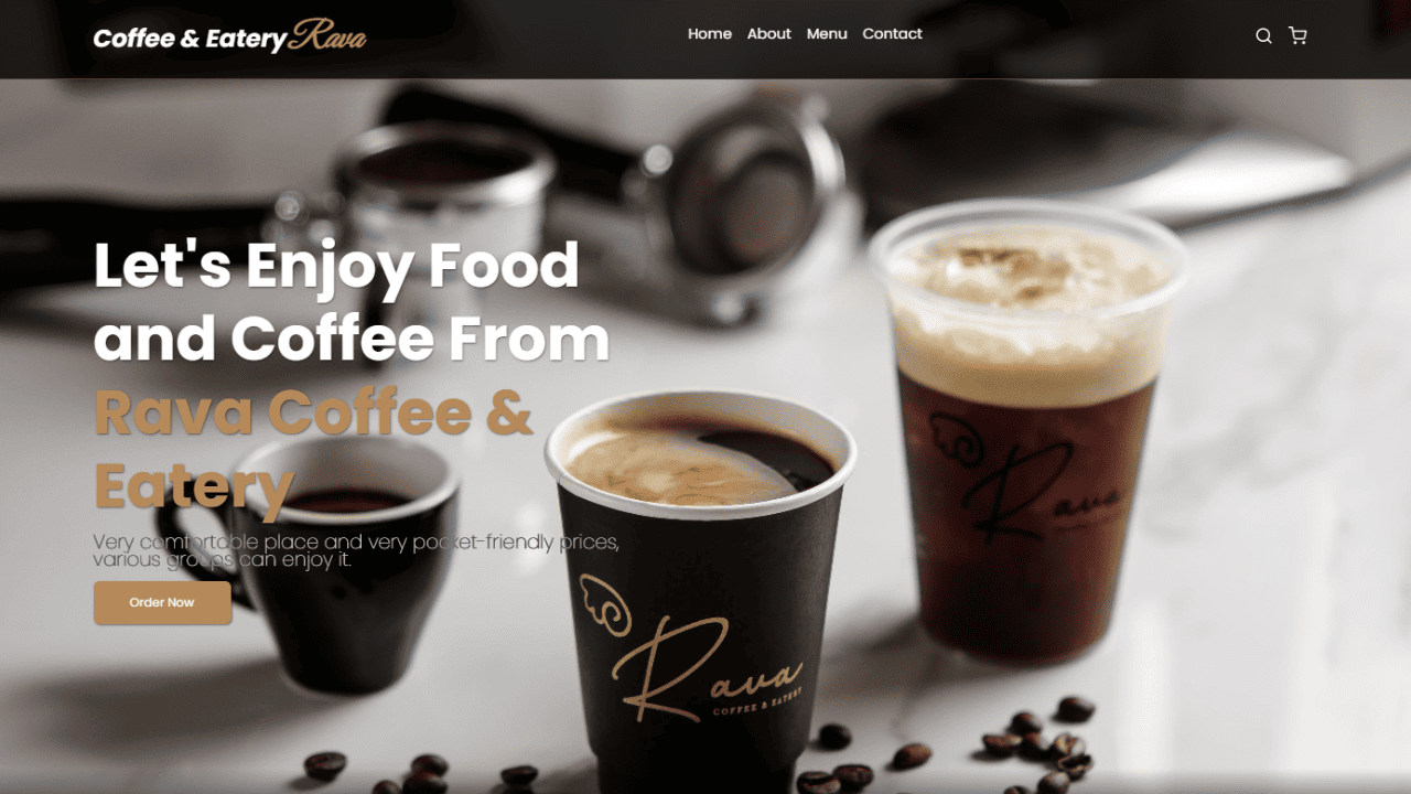 WEBSITE RAVA COFFEE & EATRY