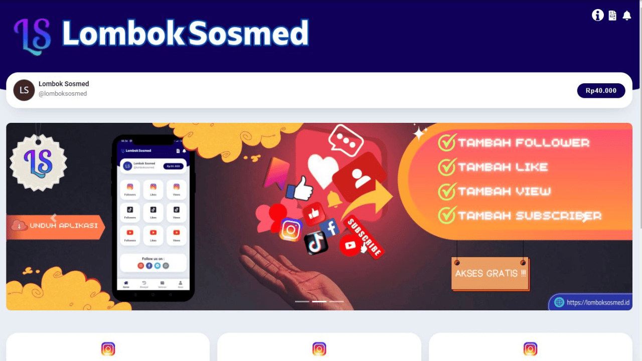 WEBSITE LOMBOKSOSMED