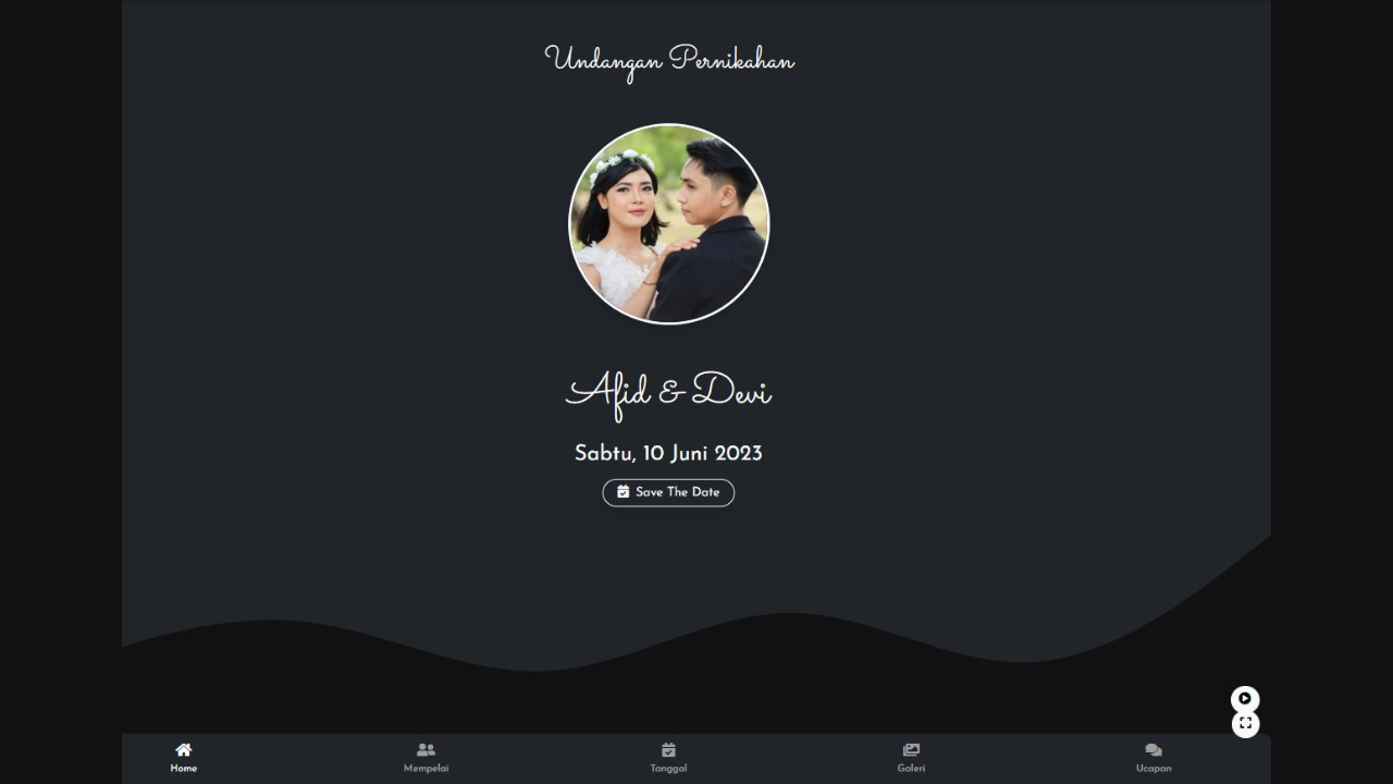 WEBSITE WEDDING INVITATION