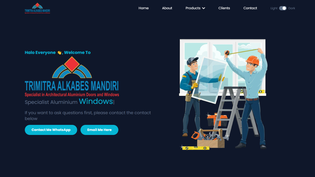 WEBSITE PT.TRIMITRA ALKABES MANDIRI